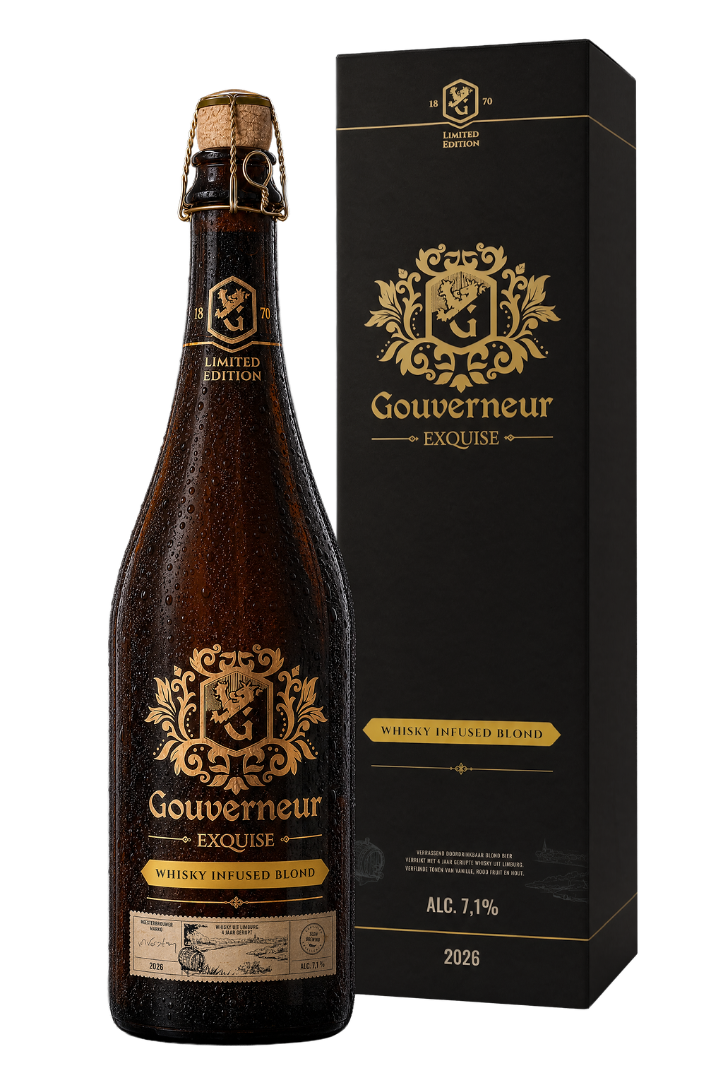 Gouverneur Exquise Whisky Infused Blond in Geschenkverpakking